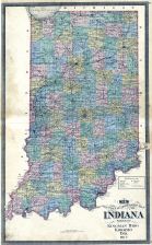 Indiana - Sectional and Township Map, Howard County 1877